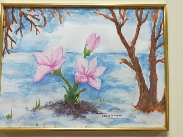 Весенний пейзаж детский