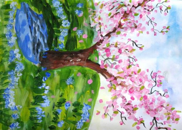 Рисунок на тему Весна