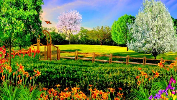 Яркие весенние пейзажи