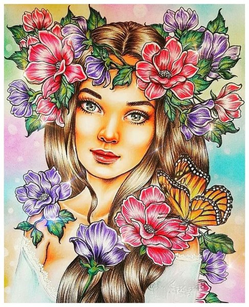 Портрет осени карандашом