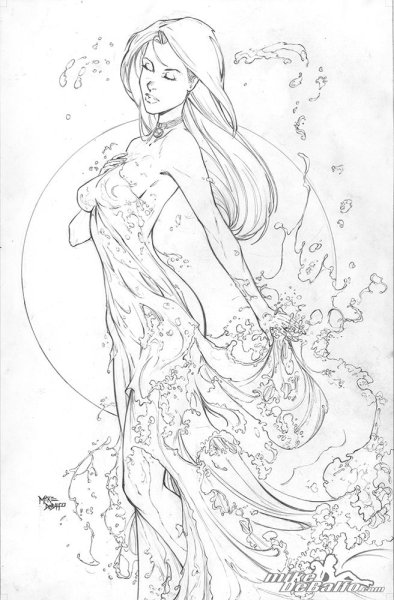 Девушка Весна рисунок