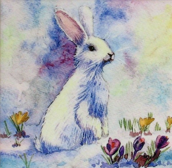 Картина Зайчата для детей