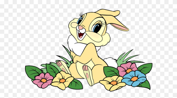 Мультяшный заяц на Поляне