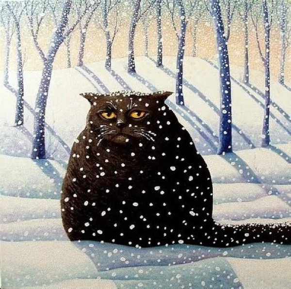 Кот ждет весну