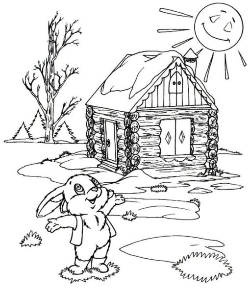 Весенние раскраски