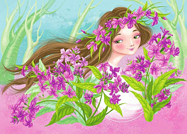 Лесная Фея богиня картина живопись