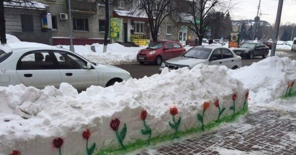 Снег в марте приколы