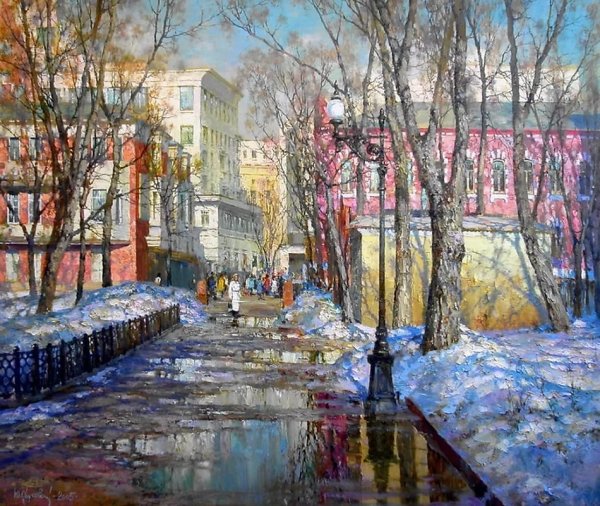 Весенние пейзажи Юрия Обуховского