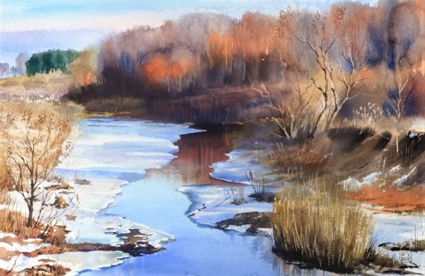 Маковой Валерий Георгиевич акварель