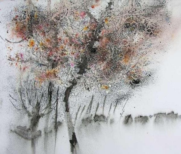 Художник Reine-Marie Pinchon акварели