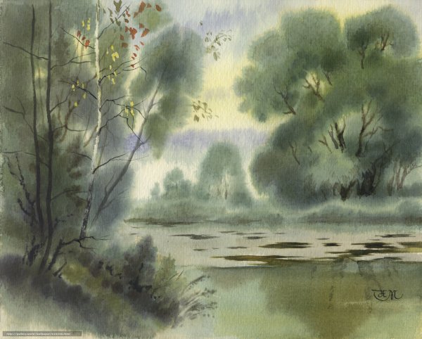 Акварельные пейзажи Николая Михайлина