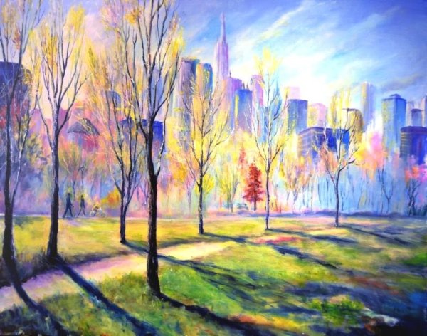 Весна в городе пейзаж