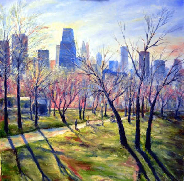 Весенний городской пейзаж