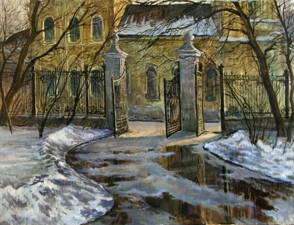 Художник Владимир Качанов улочки московские