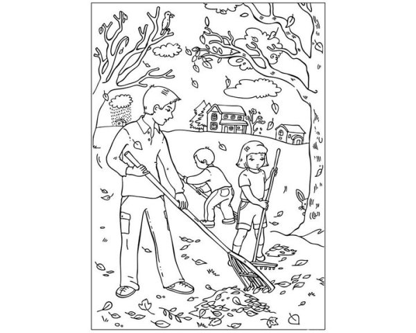 Раскраска для малышей. Трактор