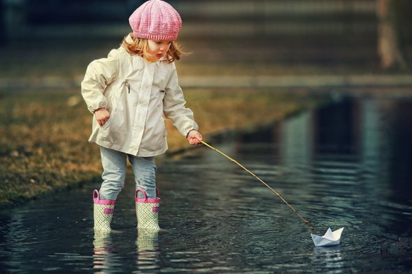 Дети весной