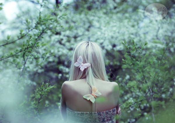 Блондинка со спины