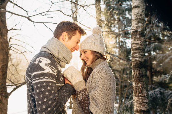 Влюбленные зима