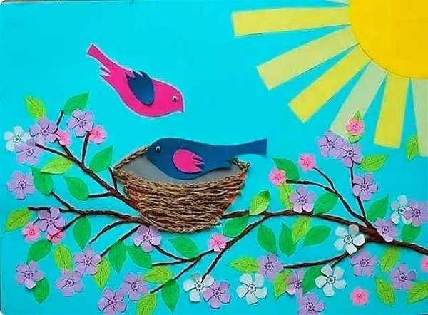 Весенняя аппликация