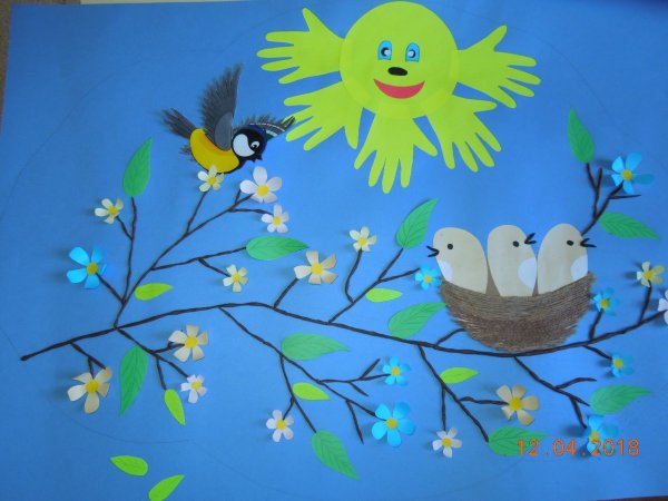 Детские весенние творческие работы
