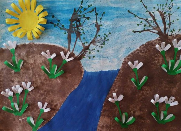 Аппликация Весна