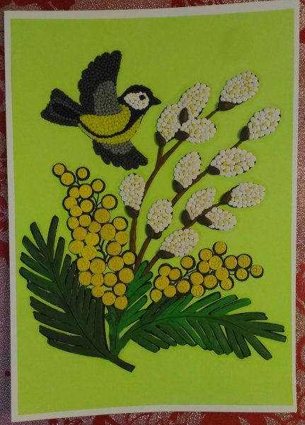 Изо Цветущая ветка