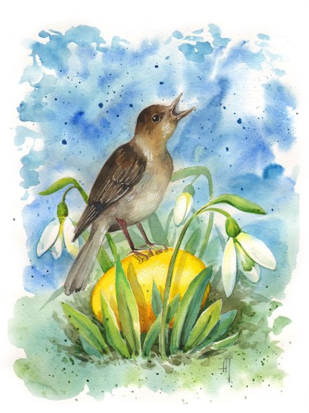 Полевой Жаворонок зимой