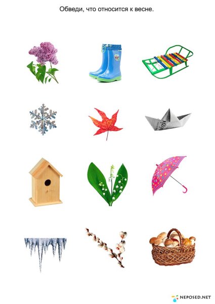 Весенние предметы