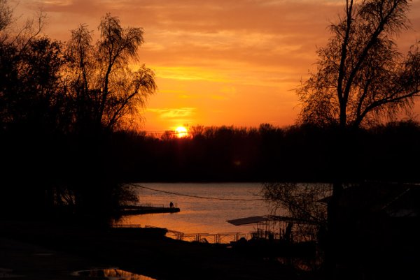 Весенний Вечерний закат