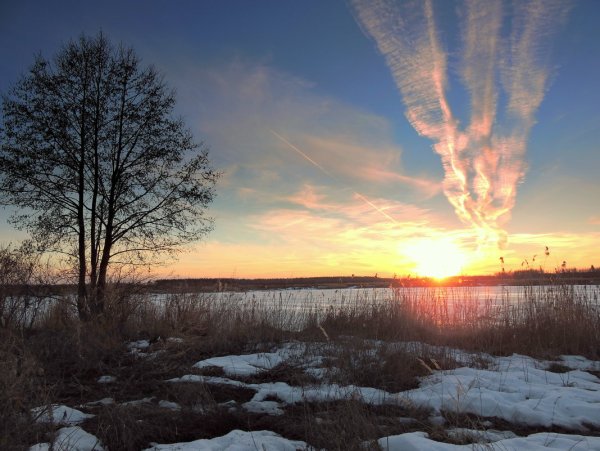 Закат ранней весной