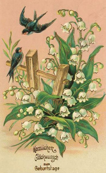 Старые открытки Весна