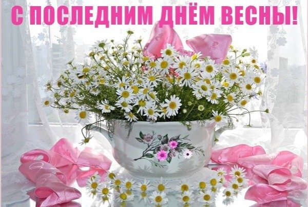 Надпись последний день весны