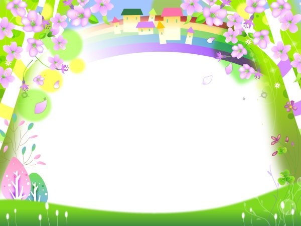 Рамка с весенними цветами