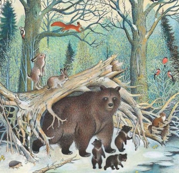 Животные весной для детей