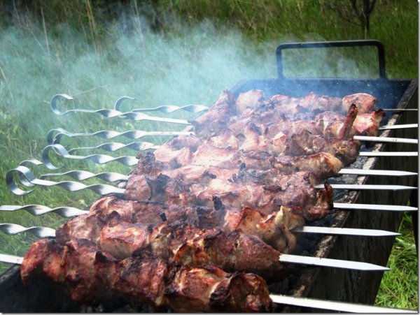 Шашлык на мангале