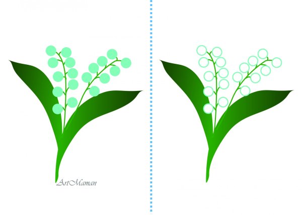 Подснежники Ландыш Василек