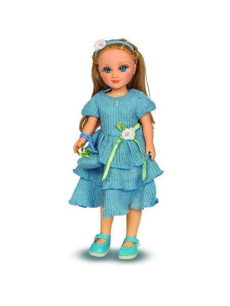 Интерактивная кукла Весна Анастасия голубой Ажур, 42 см, в2316/о