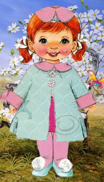 Одеваем куклу на прогулку Весна