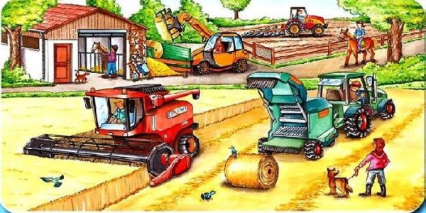 Уборка урожая для детей