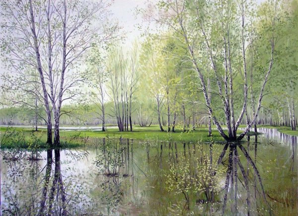 Станислав Юлианович Жуковский ранняя Весна