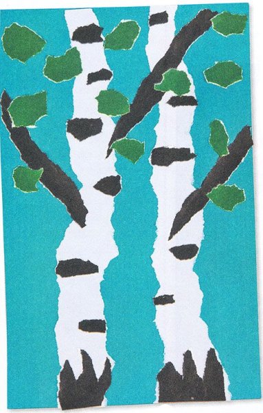 Аппликация Весеннее дерево