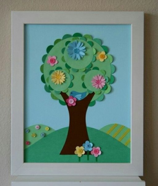 Рисование Весеннее дерево