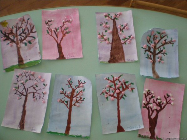 Рисование дерева в средней группе