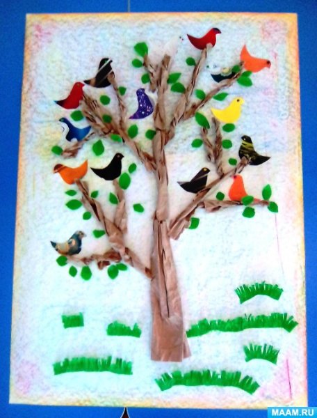 Аппликация Весна