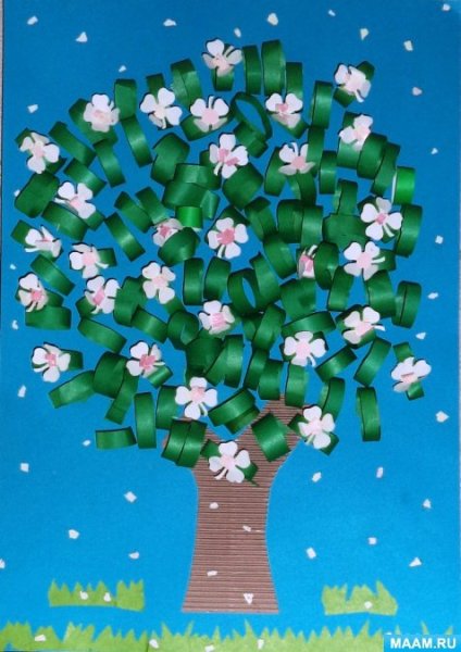 Панно из фетра Весна