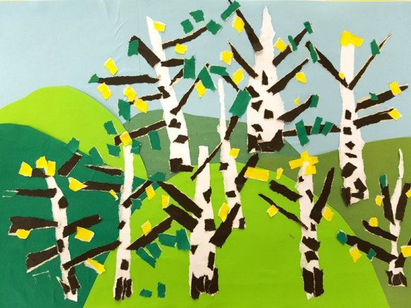 Панно весенние дерево