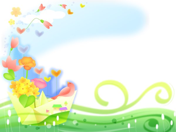 Рамка весенние цветы