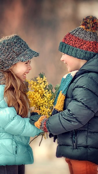 Дети весной