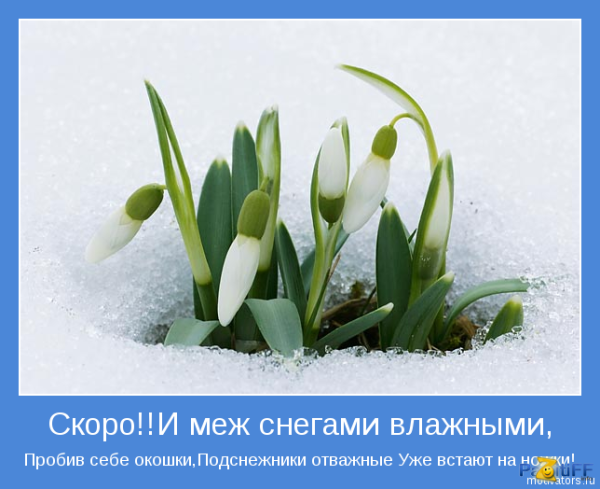 Весна пришла надпись
