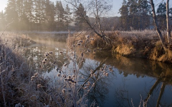 Поздняя осень река